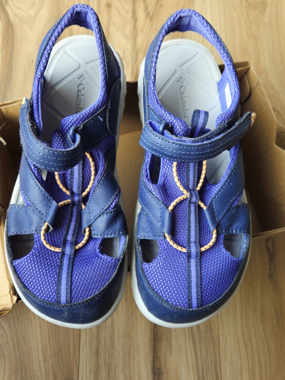 Columbia Kids Blue and Purple Closed-Toe Sport Sandals